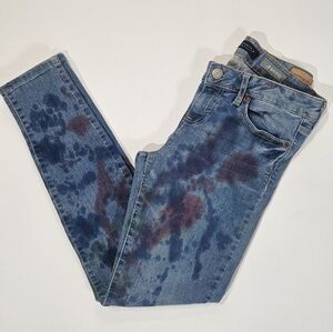 Aeropostale Womens Jeggings‎ 6R Tie-Dye Skinny Low Rise Retro Inspired Casual